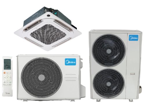 blackinox midea cassete 4 vias super slim 24HFN8
